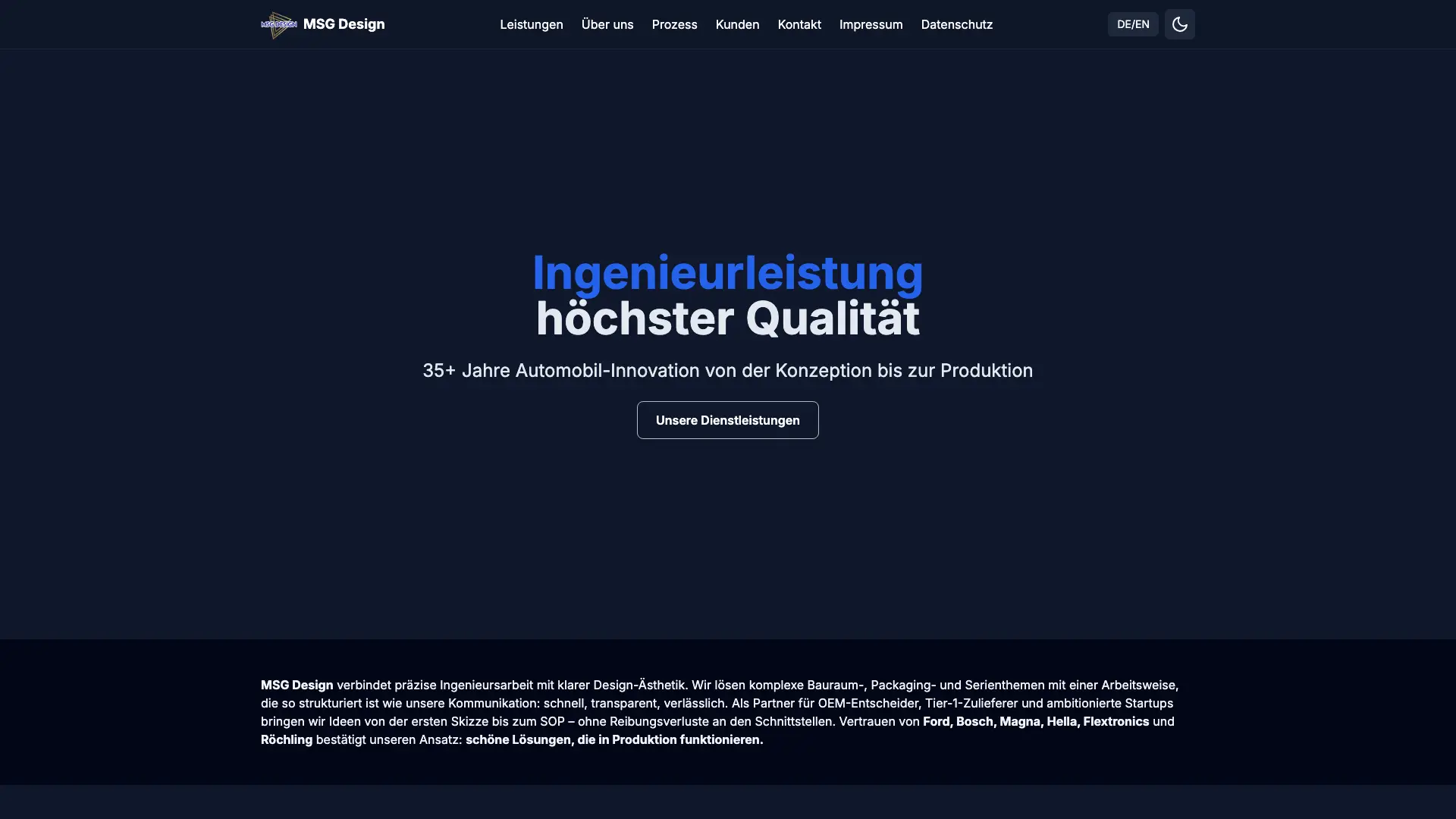 Websiteprojekt: msg-design.de (msg.design Werbeagentur)